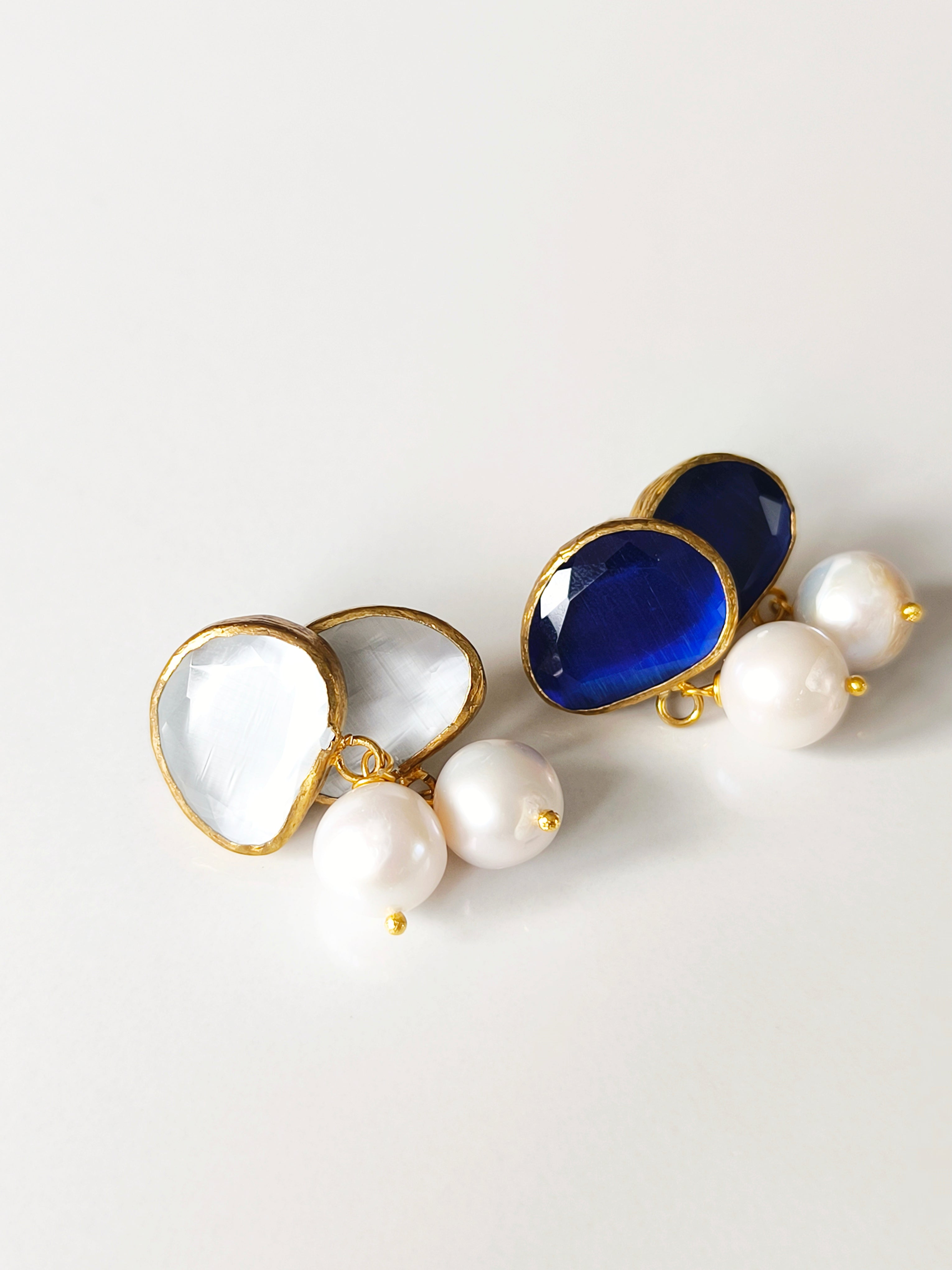 Molten Sapphire Earrings