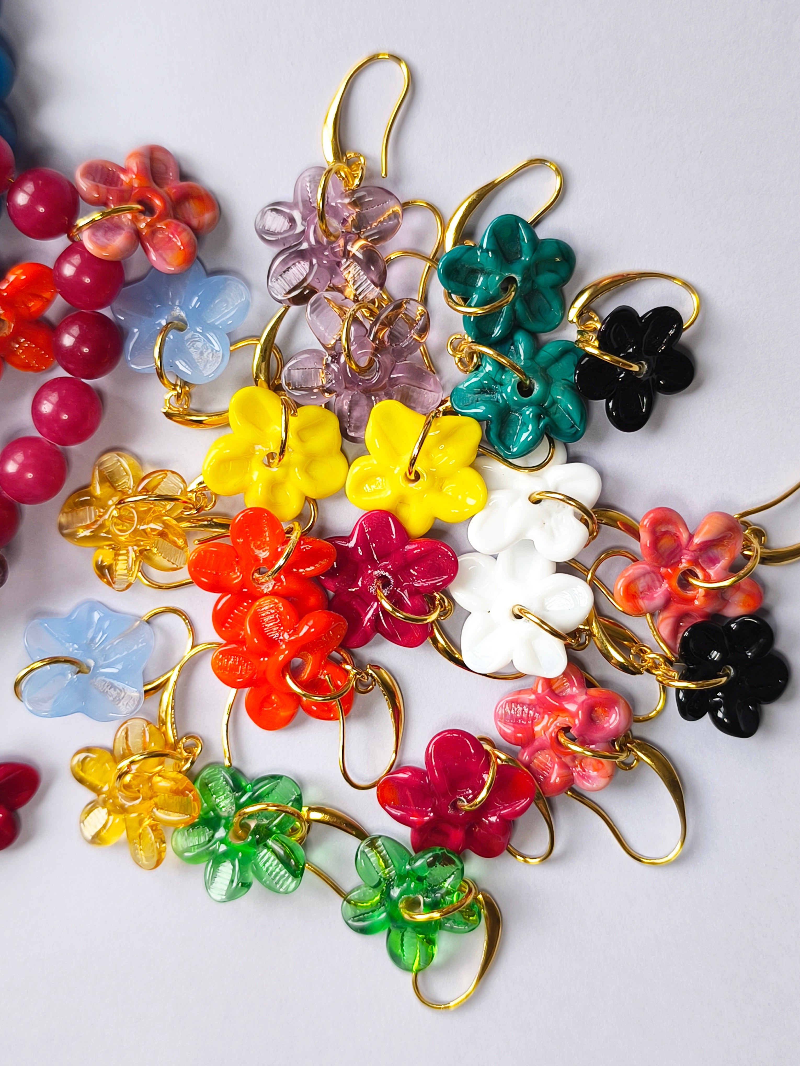 San Marino Yellow Flowers Küpe