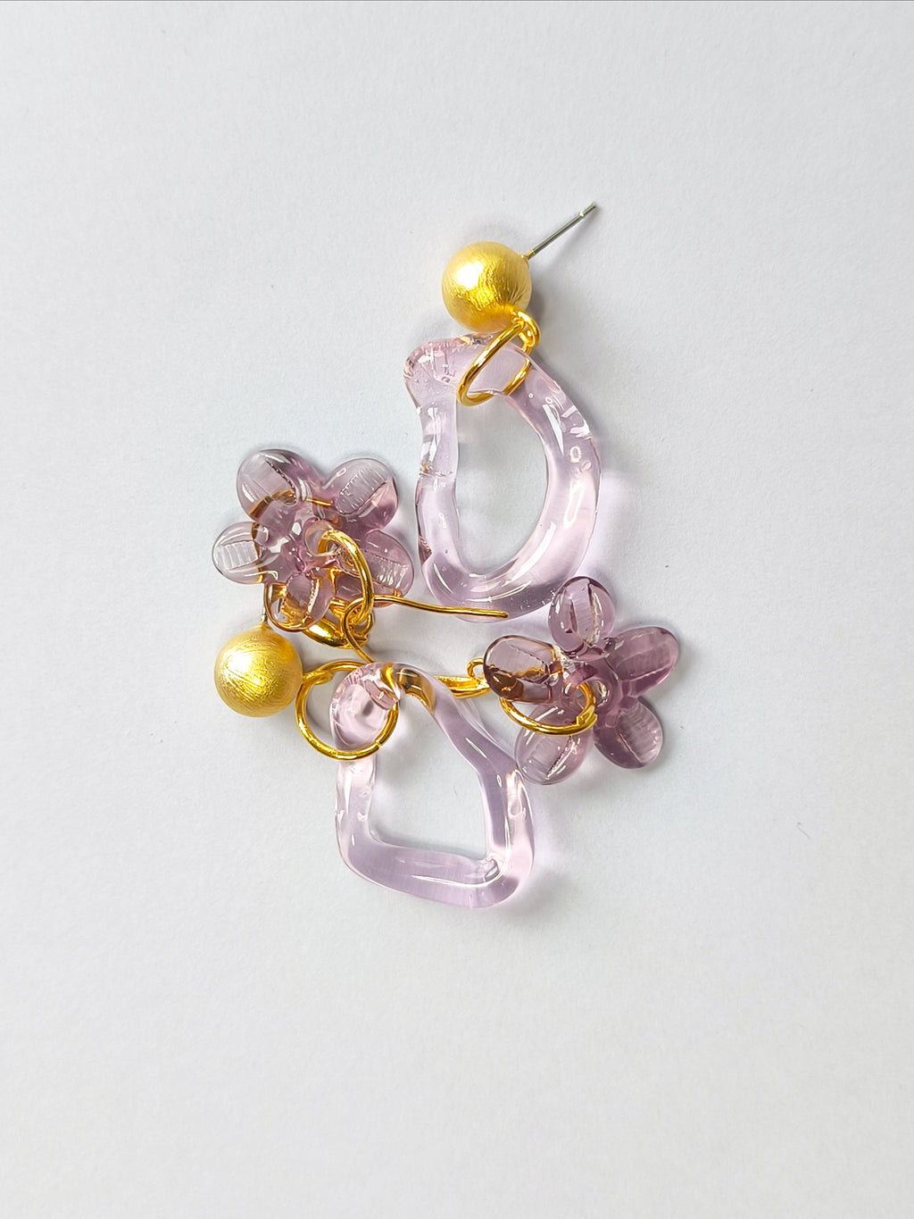 San Marino Lavender Flowers Küpe