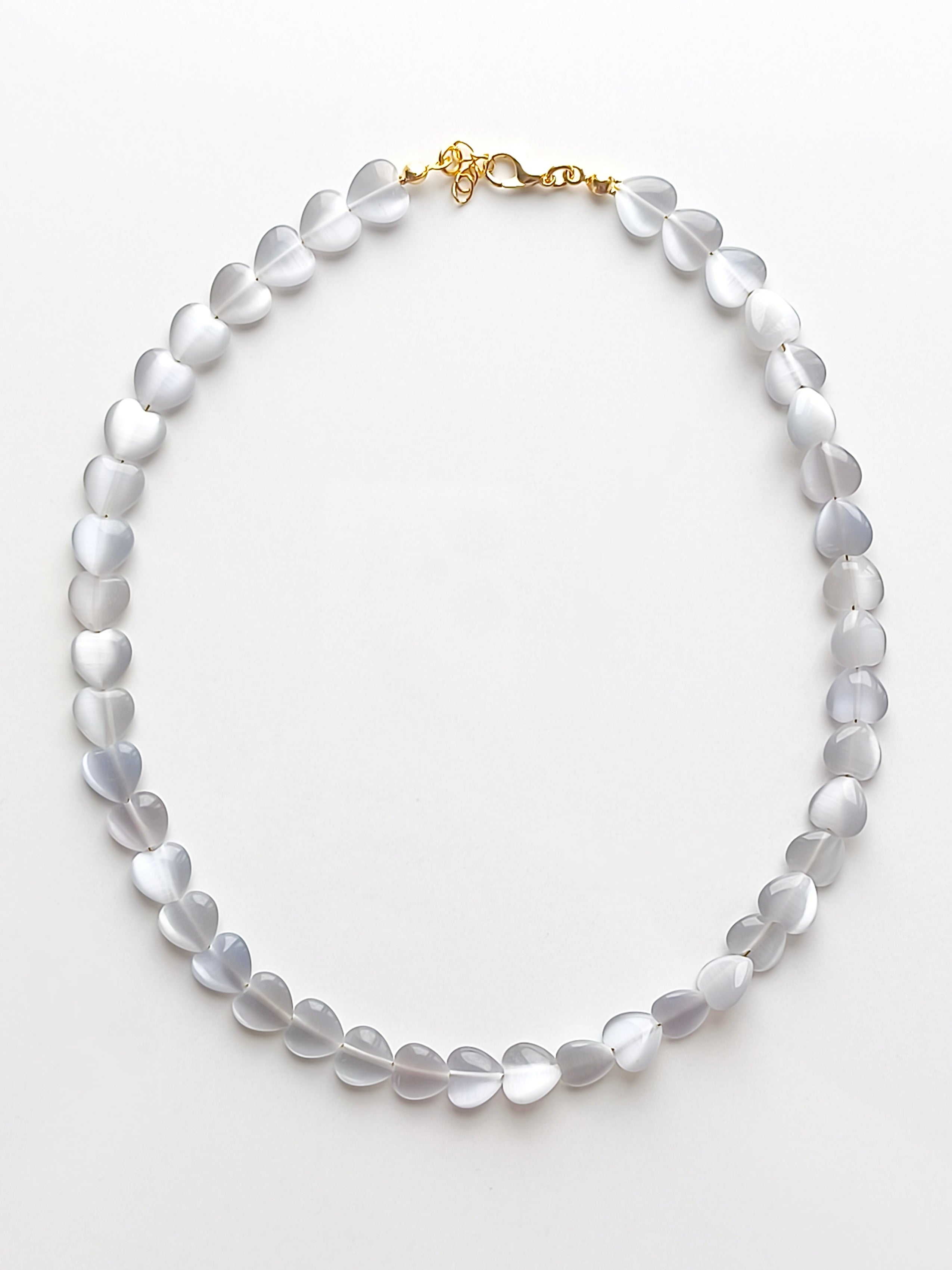 Amour Fin |  Grey Heart Kolye