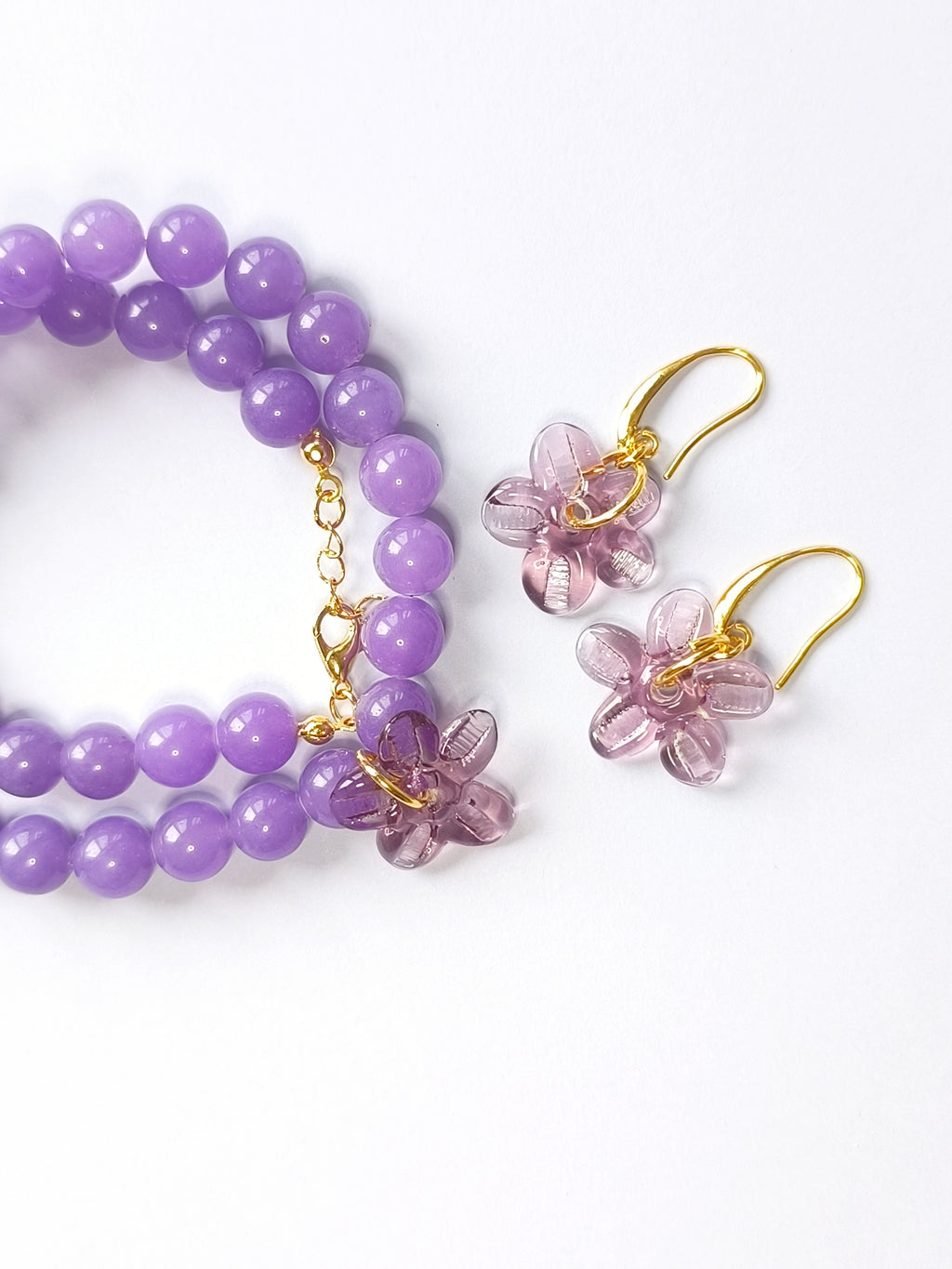 San Marino Lavender Flowers Küpe