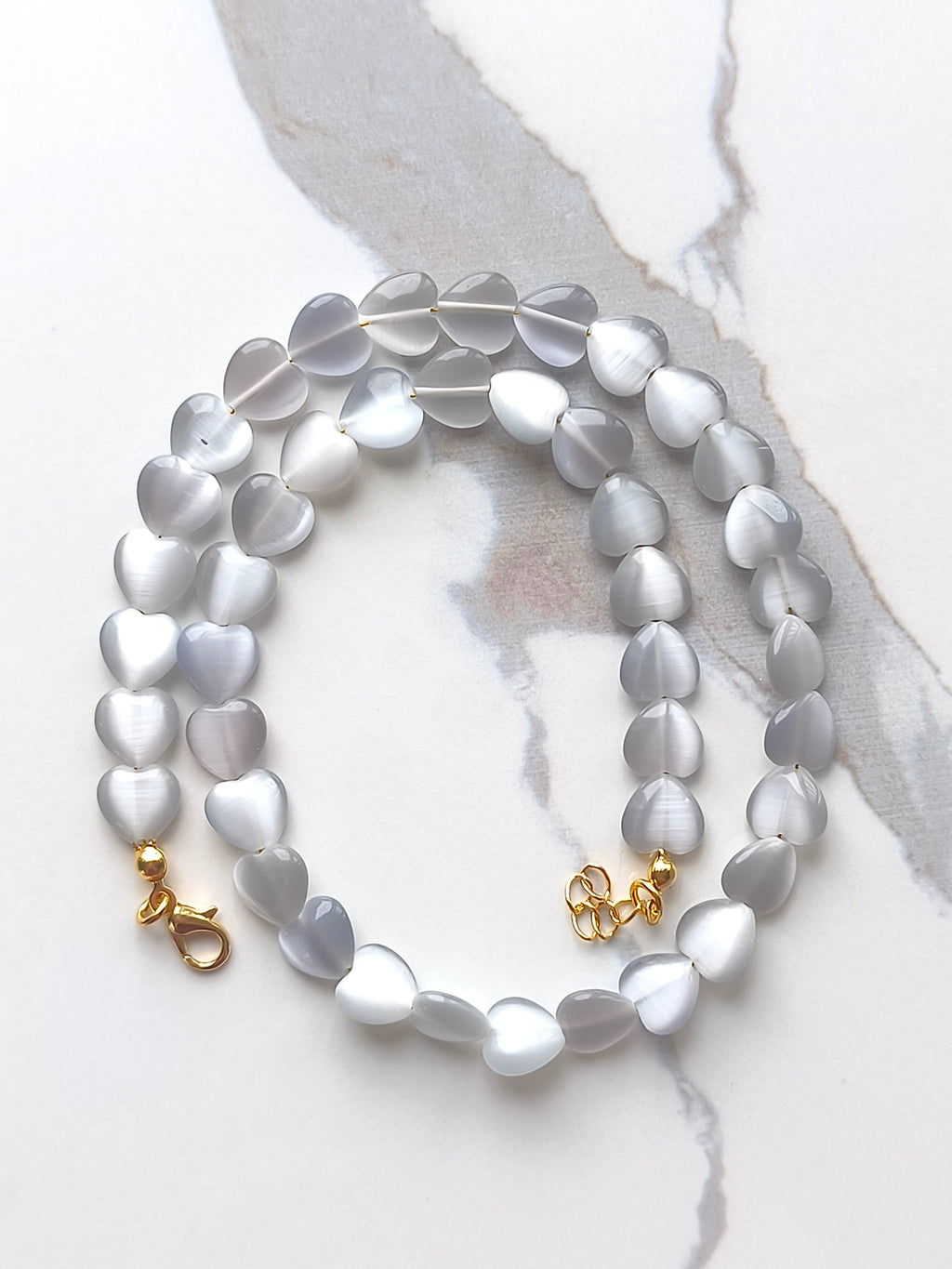 Amour Fin |  Grey Heart Kolye