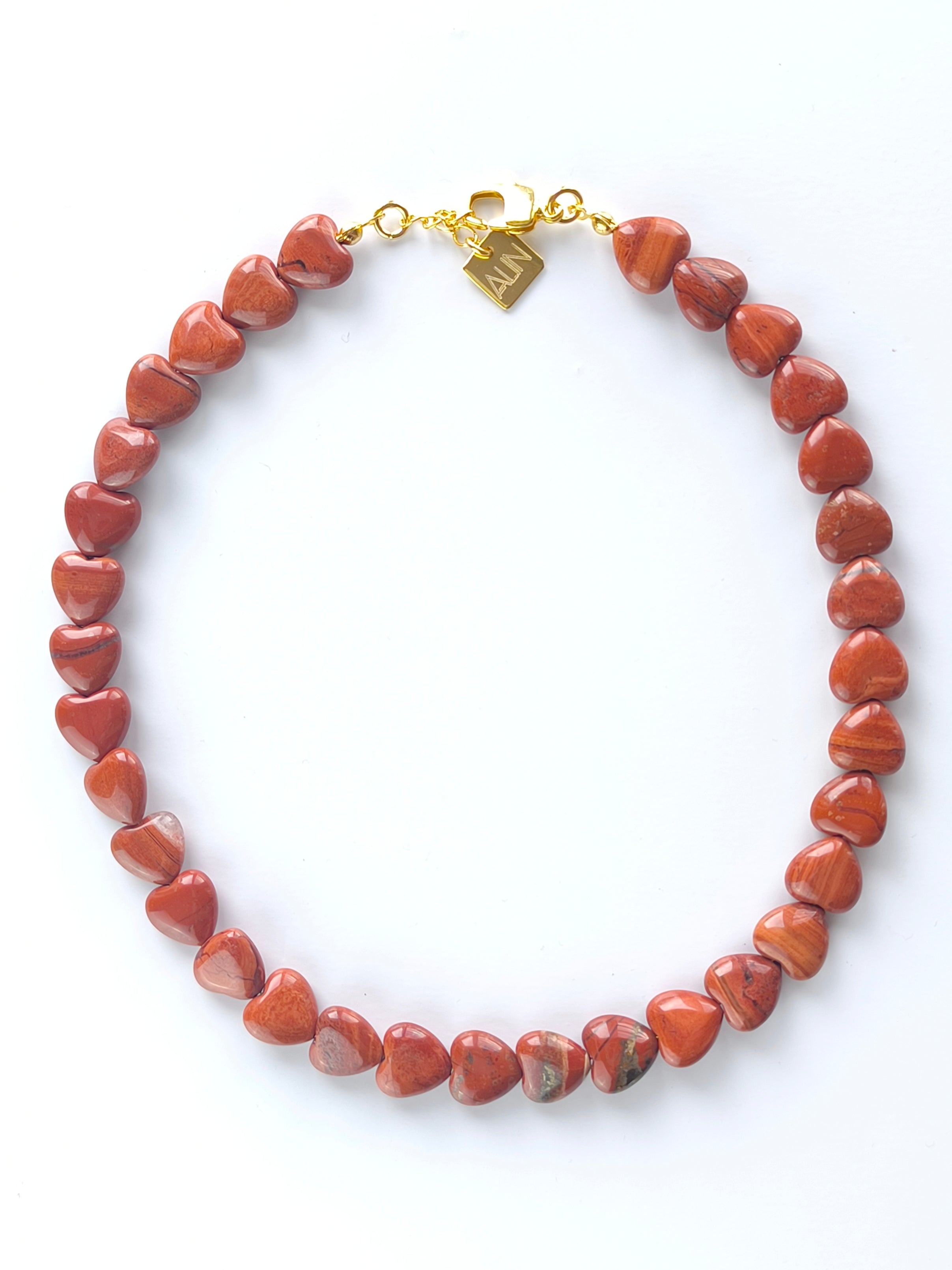 Amour Fin |  Beloved Red Jasper Kolye